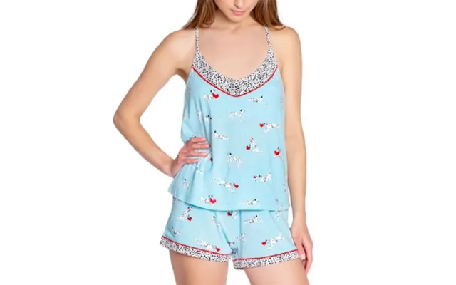 Pj Salvage Short Dalamatian Dog Pyjama Blå Large Dame
