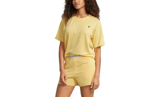 Polo Ralph Lauren Short Sleeve Shirt And Short Set Gul Medium Dame