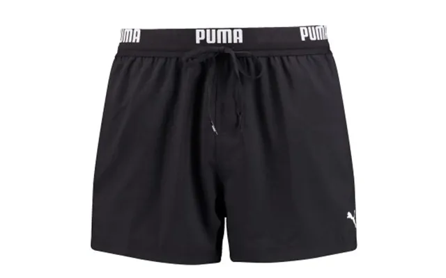 Puma Badebukser Logo Short Length Swim Shorts Sort Polyester Medium Herre