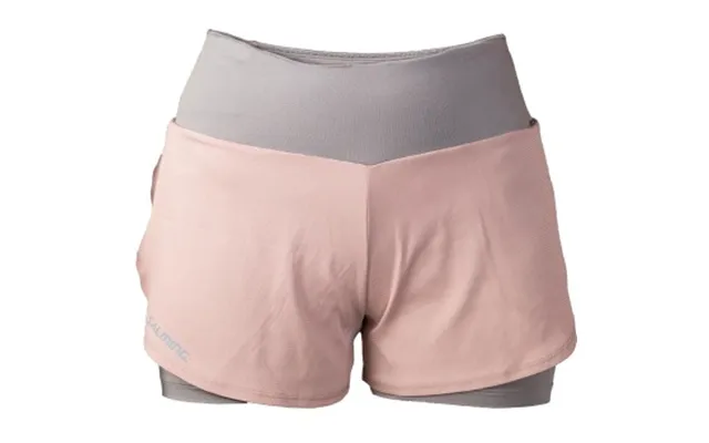 Salming Essential Shorts Women Grå Rosa Polyester Medium Dame