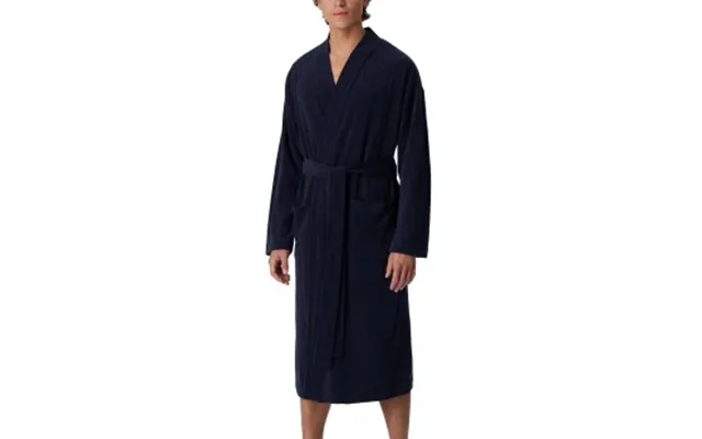 Schiesser Terry Bathrobe Marineblå X-large Herre