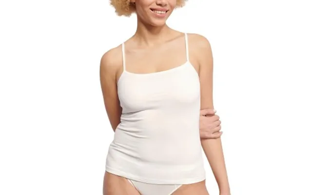 Sloggi Ever Ease Spaghetti Top Hvid Bomuld Medium Dame