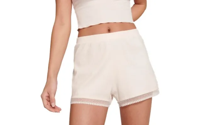 Sloggi Go Ribbed Short Creme Bomuld X-small Dame