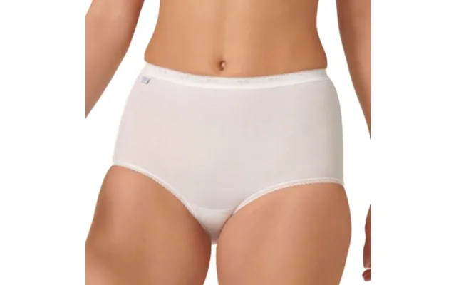 Sloggi Trusser 2p Basic Plus Maxi Briefs Hvid Bomuld 38 Dame