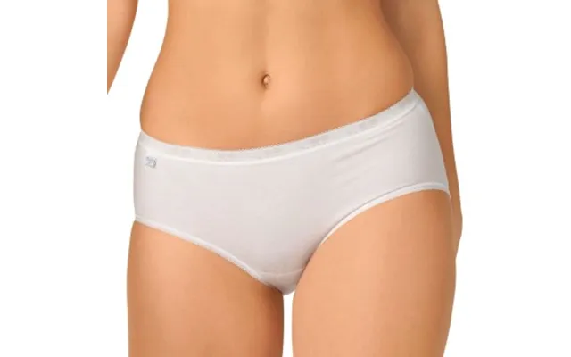 Sloggi Trusser 2p Basic Plus Midi Briefs Hvid Bomuld 38 Dame