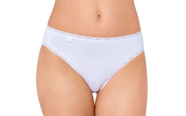Sloggi Trusser 3p 24 7 Cotton Lace Tai Briefs Hvid Bomuld 38 Dame