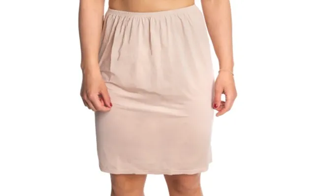 Trofe Slip Skirt Short Beige Small Dame