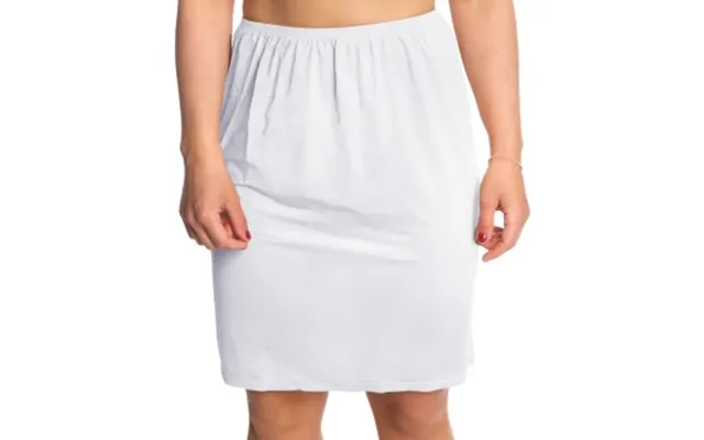 Trofe Slip Skirt Short Hvid Medium Dame