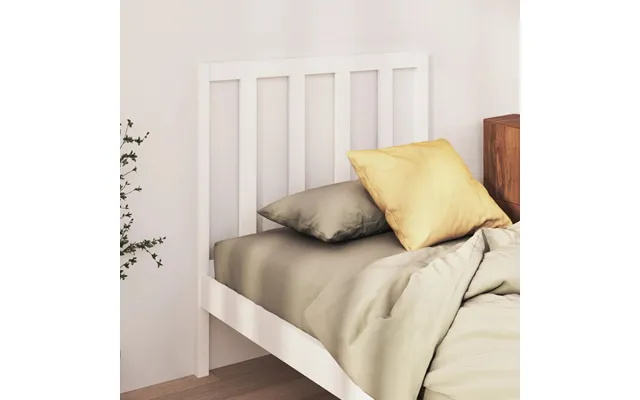 Vidaxl Sengegærde 106x4x100 Cm Massivt Fyrretræ Hvid