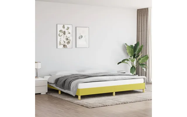 Vidaxl Sengeramme Uden Madras Grøn 200x200 Cm Stof