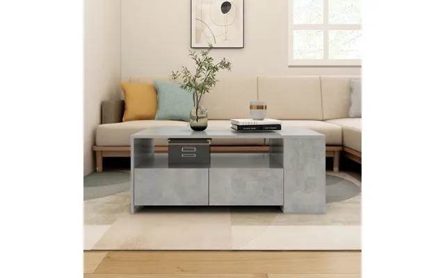 Vidaxl Coffee Table 102x55x42 Cm Designed Wood Concrete Gray product image