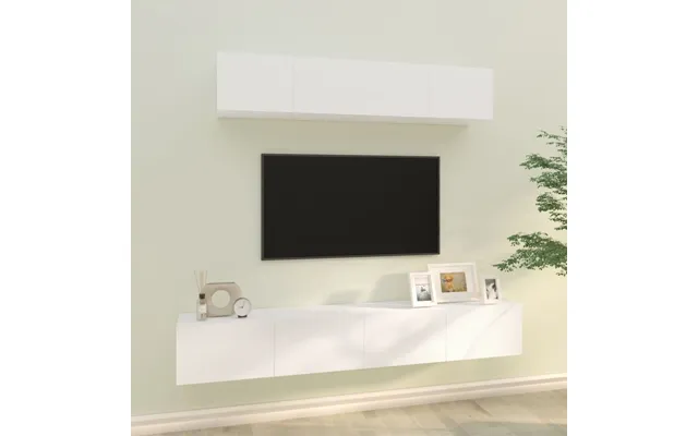 Vidaxl Tv-skabssæt 4 Dele Konstrueret Træ Hvid product image