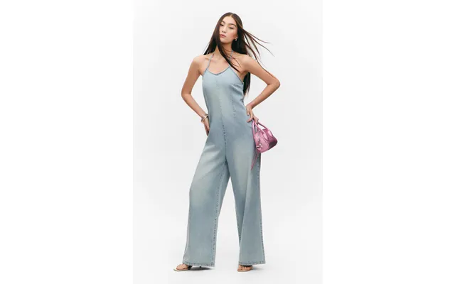 Lags Neck Denim Jumpsuit product image