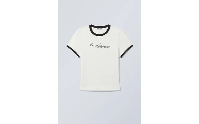 Slim Printed Short-sleeved T-shirt