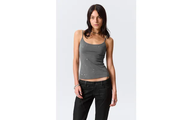 Studded Cotton Singlet