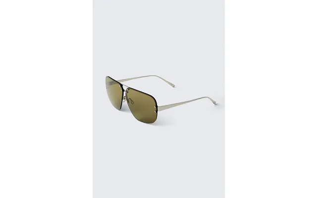 Tinted Oval Aviator Unisex Sunglasses
