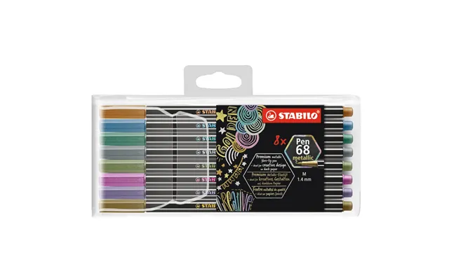 Stabilo Pen 68 Metallic - 8 Stk
