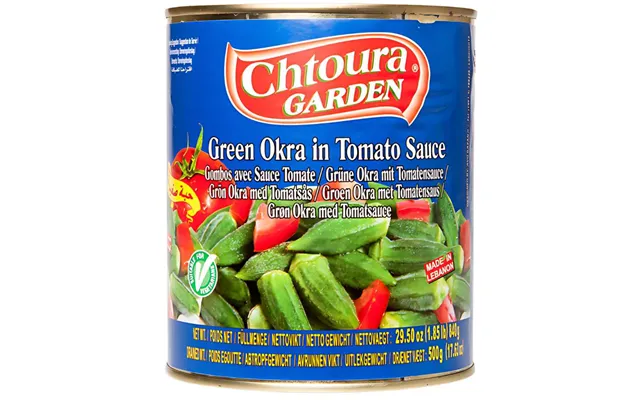 Chtoura Garden Grøn Okra I Tomatsauce 840 G