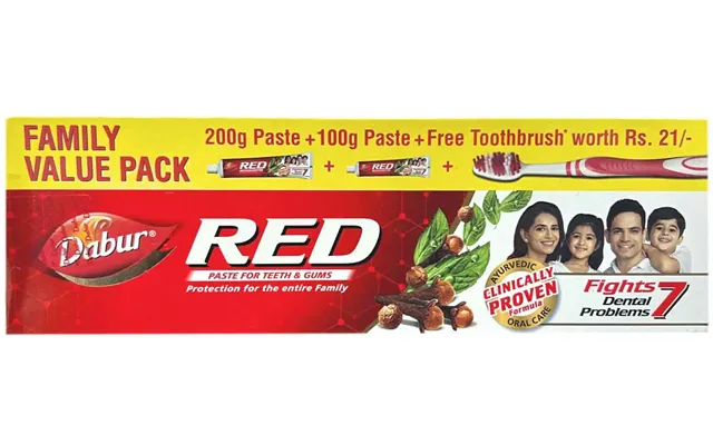 Dabur Red Tandpasta 300 G Tandbørste