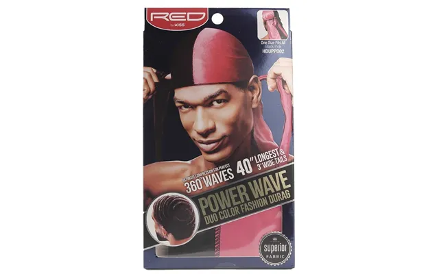 Durag Fashion Duo Rød Sort
