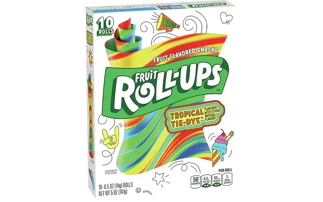 Fruit Roll-ups Tropical Tie-dye 141 G