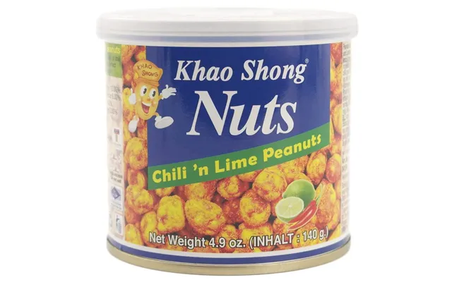 Madspildsvare Khao Shong Chili Lime Peanuts 140 G