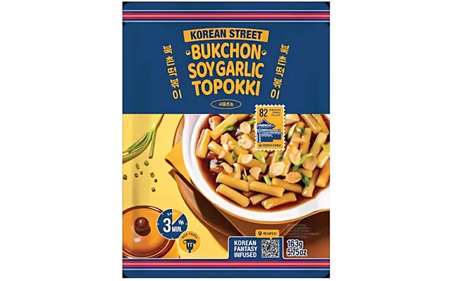 Madspildsvare Korean Street Bukchon Soy Garlic Topokki 163 G