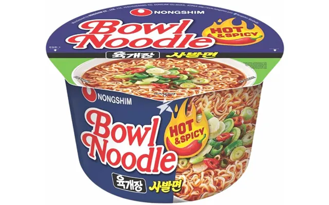 Madspildsvare Nongshim Hot & Spicy Bowl Noodle 100 G