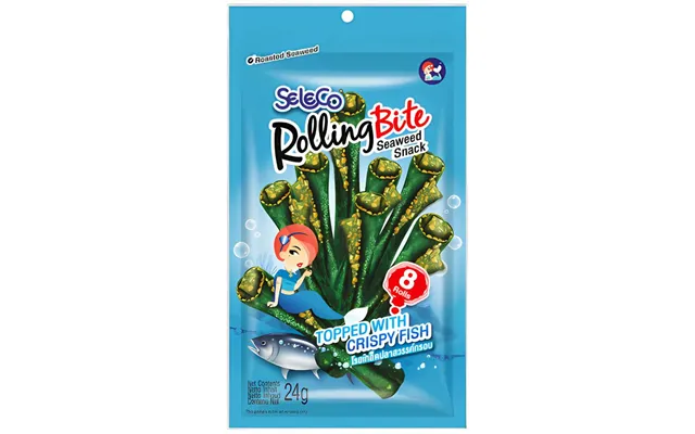 Madspildsvare Seleco Rolling Bite Crispy Seaweed Fish 24 G