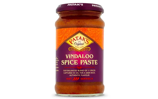 Patak's Vindaloo Krydderpasta - Hot 283 G
