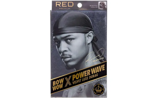 Red By Kiss Power Wave Velvet Luxe Durag Sort