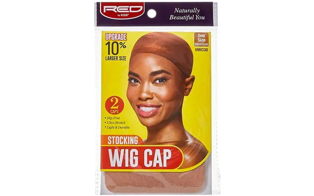 Red By Kiss Stocking Wig Cap 2 Stk Brown