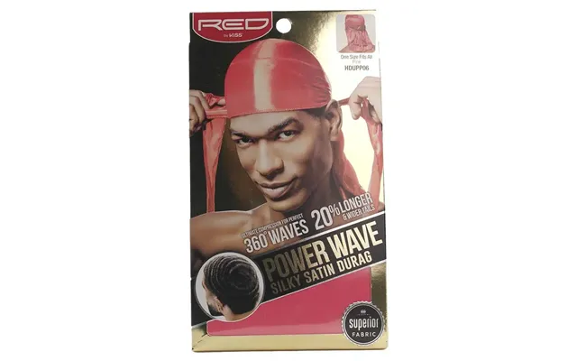 Red Silky 360 Waves Durag - Pink