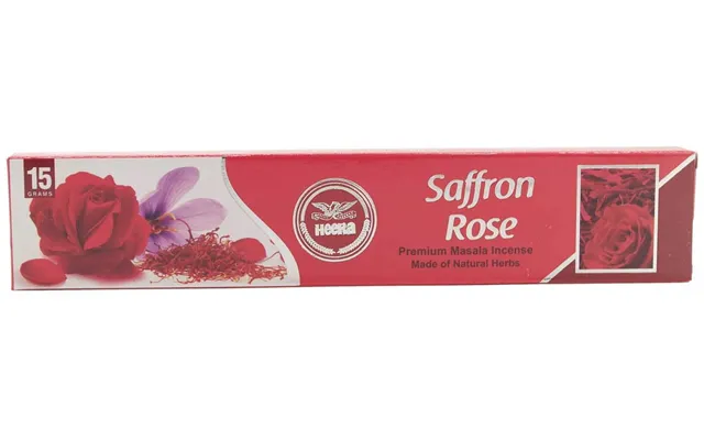 Saffron Rose Røgelsespinde 15 Stk