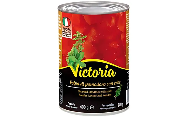 Victoria Hakkede Tomater M. Urter 400 G