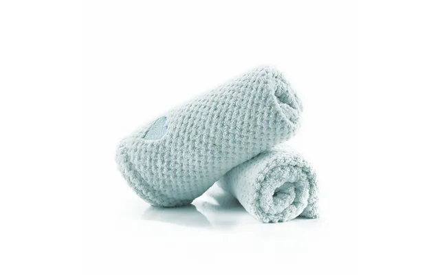 Mikrofiber Håndklæde Til Hår - Lyseblå 2 Stk