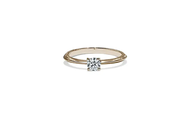 Positano Rund Diamant Solitaire Forlovelsesring I Guld