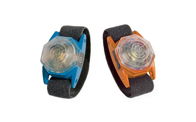 Genopladelig Led Hundelygte Orange Blå