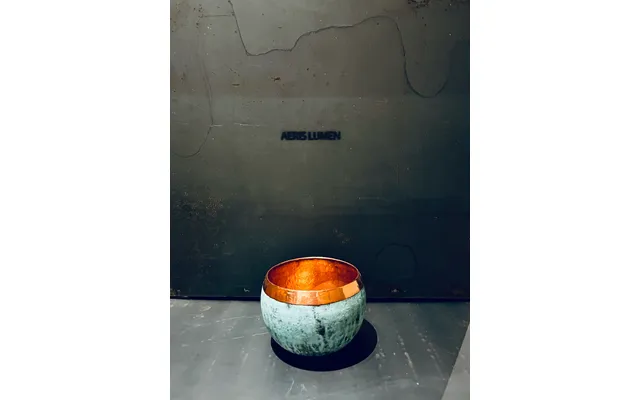 Oxideret Kobbervase 10 Cm