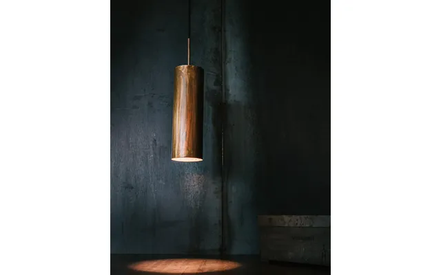 Tube Brun Kobberlampe 35 Cm