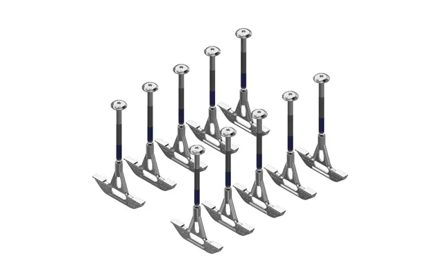 10 Stk. T-bolt Til 120-150 Mm Beton Spalter Rustfri - Aco Funki