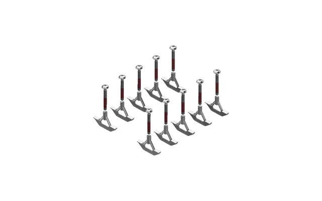 10 Stk. T-bolt Til 80-100 Mm Beton Spalter Rustfri - Aco Funki
