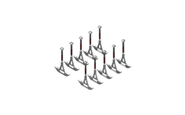 10 Stk. T-bolt Til 90-120 Mm Beton Spalter Rustfri - Aco Funki