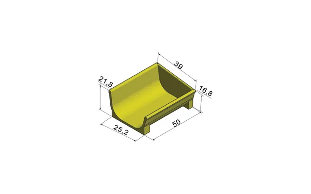 Ende Krybbe Ts 35h 50 Cm Lang - Aco Funki
