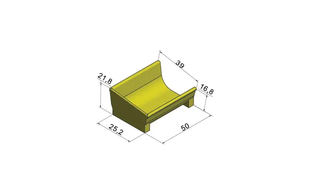 Ende Krybbe Ts 35v 50 Cm Lang - Aco Funki
