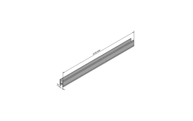 H-profil Plast 6 Meter - Aco Funki product image