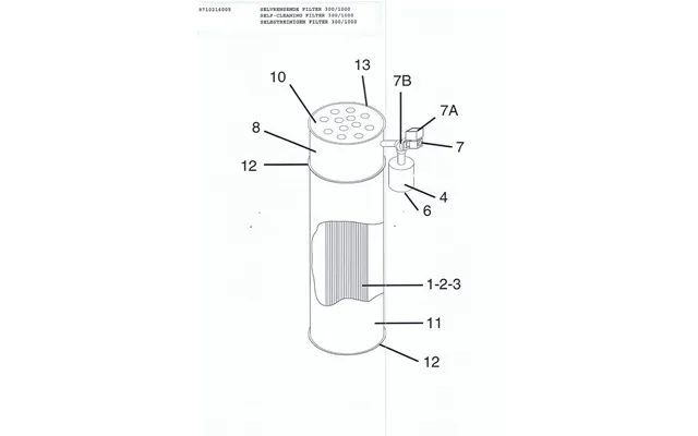 Selvrensende Filter 300-1000 Membranventil Vep16 Nr 7 - President