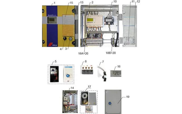 Skiold Multipork Styring. Reservedele Pos Nr. 2 - Plc For Multipork Styring