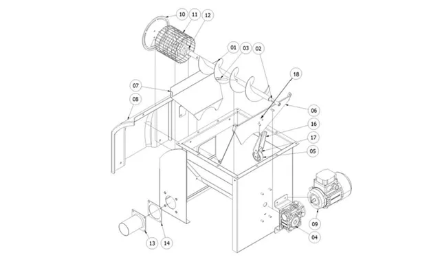 Skiold Optagerstation Minipork. Reservedele Pos Nr. 13a - Udløbsstuds Ø63,5mm Tp Mp Lf