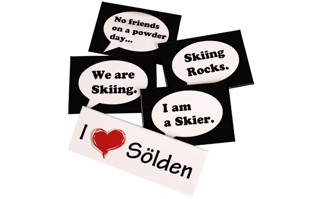Tavle Kølemagneter - I Love Sölden